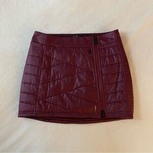 Smartwool Maroon Smartloft Pull-On Insulated Skirt Small